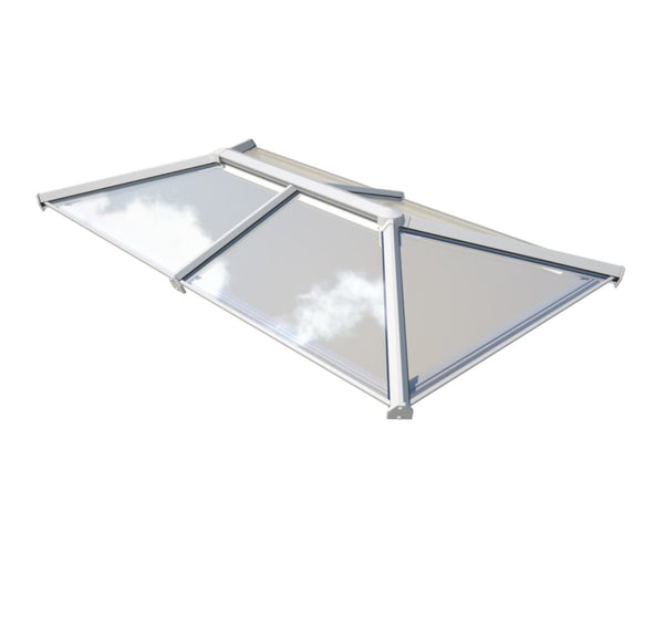 uPVC flat roof lantern 1.5m x 3m White image 1