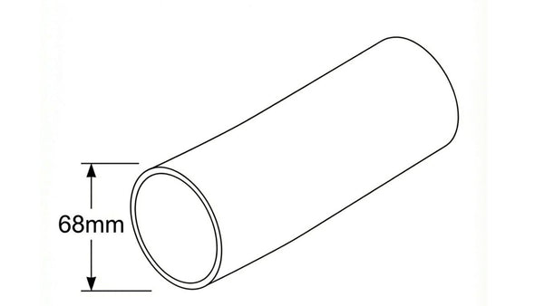 68mm cast iron pipe drawing - installed