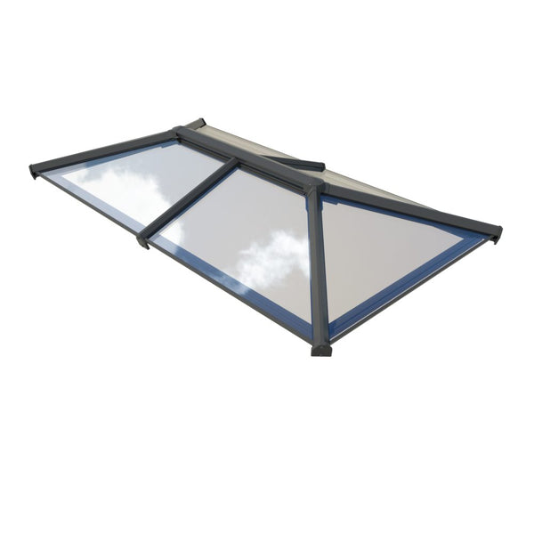 uPVC flat roof lantern 1.5m x 3m Anthracite Grey on Anthracite Grey image 1