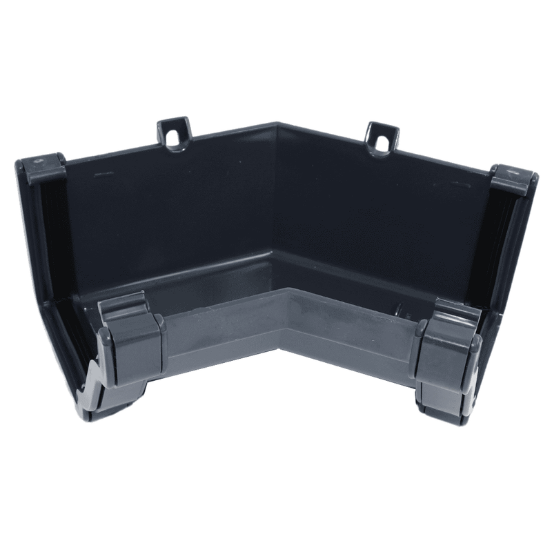 Black Aquaflow 130mm Internal 135° Ogee Gutter Angle