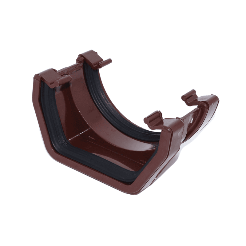 Brown Aquaflow 114mm Square To Round Gutter Adaptor