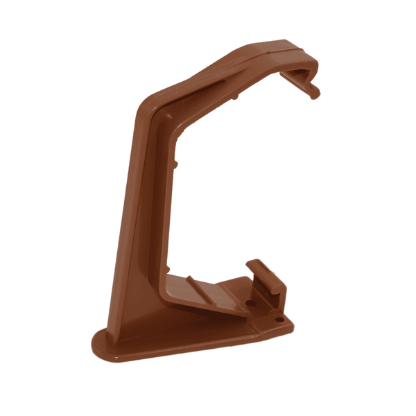 Light Brown Square Gutter Fascia Bracket - installed