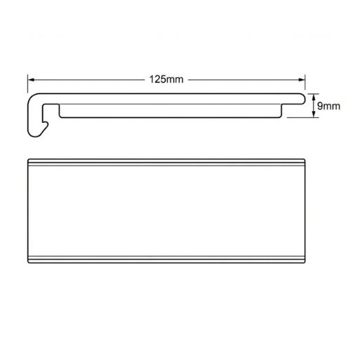Aquacel 9mm x 125mm Fascia Board - installed