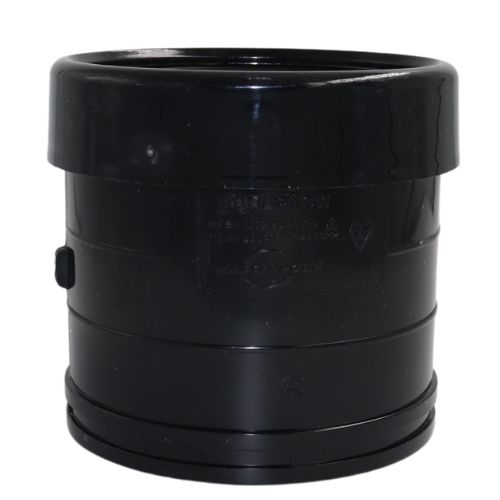 Aquaflow 110mm Single Socket Coupler Black