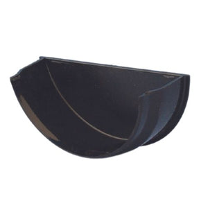 Aquaflow 112mm Half Round Cast Iron Effect Gutter Internal Stop End