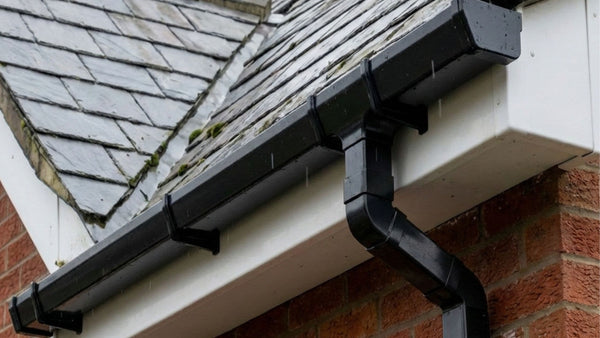 Fascia Bracket fitted onto gutters - installed