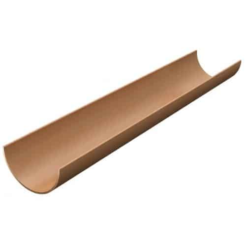 Aquaflow Half Round Plastic Gutter Brown