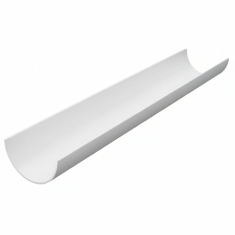 Aquaflow Half Round Plastic Gutter White