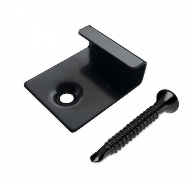 Composite Decking Stainless Steel Starter Clip & Screw Black (pack of 100)