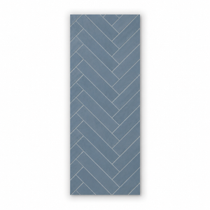 Matt Navy Chevron Wall Panel 250mm x 2.6m x 8mm (Pack of 4)