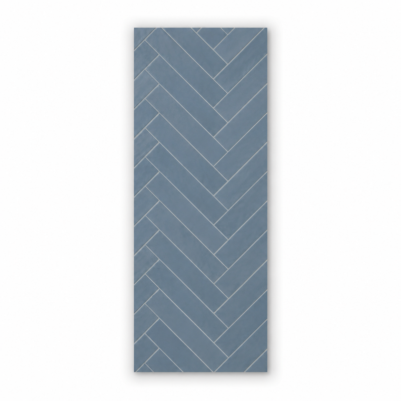 Chevron Navy Matt Wall Panel | 1000mm x 2.4m x 10mm