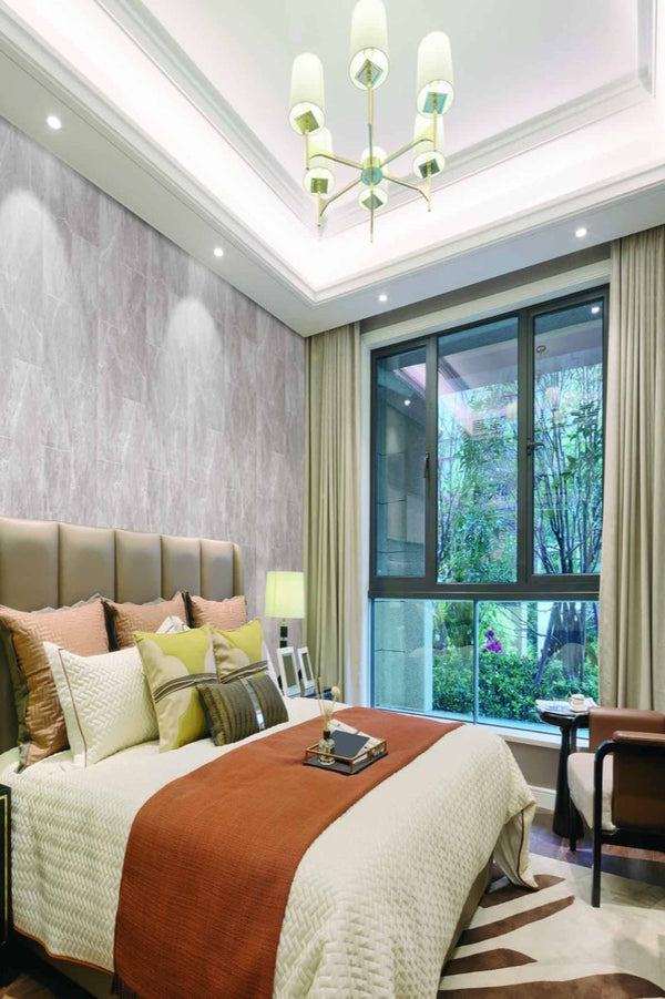 Sandstone Grey Wall Panel 400mm x 2.6m x 8mm (Pack of 4) - installed