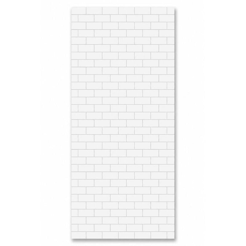 Mini metro Tile White | 8mm X 250mm X 2.6m (Pack of 4)