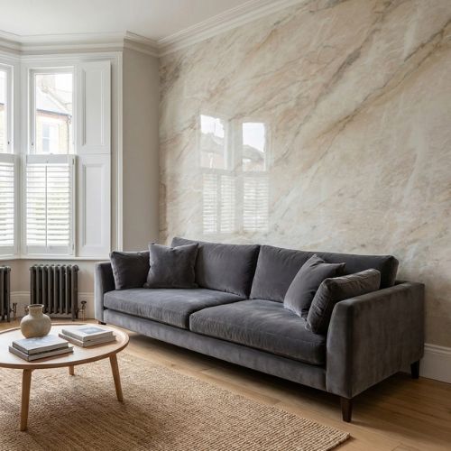 Pergamon Wall Panel 250mm x 2.6m x 8mm (Pack of 4) - installed
