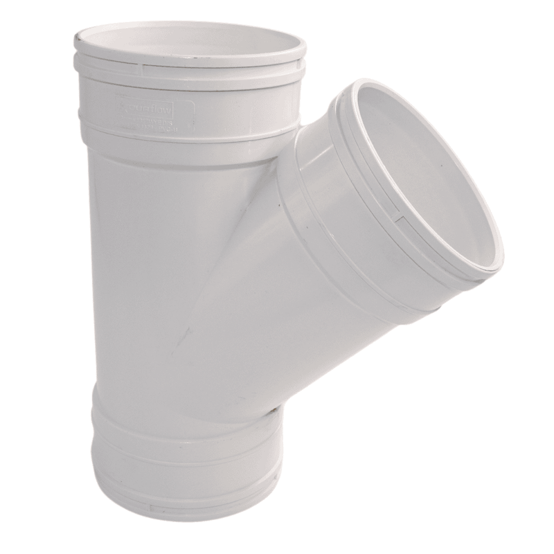Aquaflow 110mm Triple Socket Branch 135°
