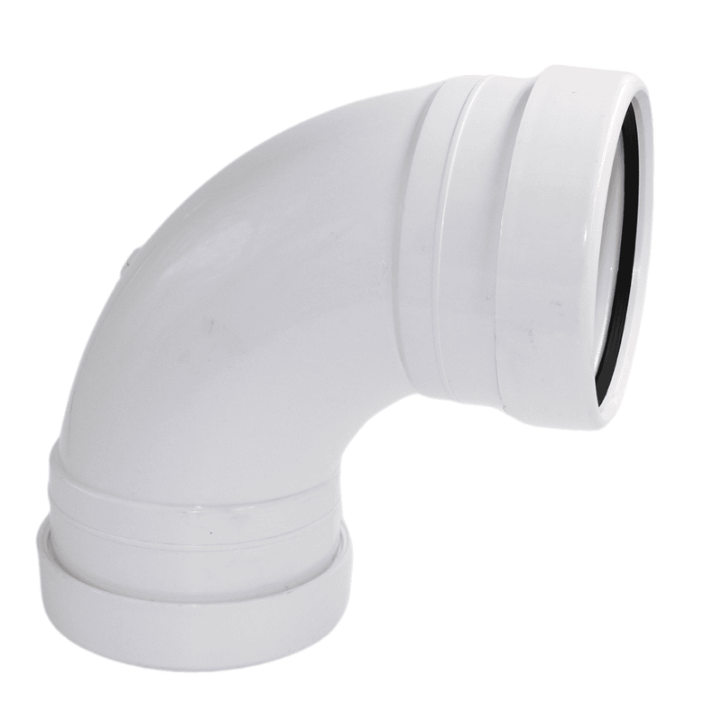 Aquaflow 110mm Push Fit Soil Pipe Double Socket Bend 135°