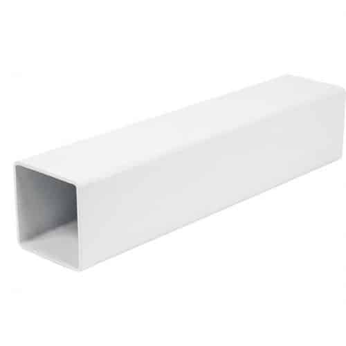 Square Downpipe White - installed