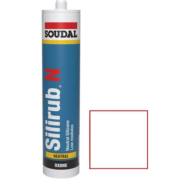 300ml Soudal Silirub Silicone Sealant - installed