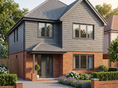 Woodland timber cladding