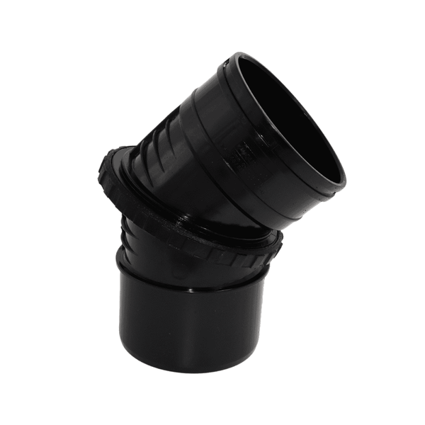 Aquaflow 110mm Solvent Adjustable Bend 0-45° - installed