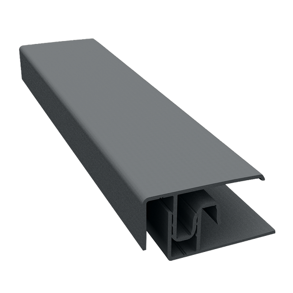 Duraklad Woodland Timber 2-Part Edge Trim 3m in Anthracite Grey