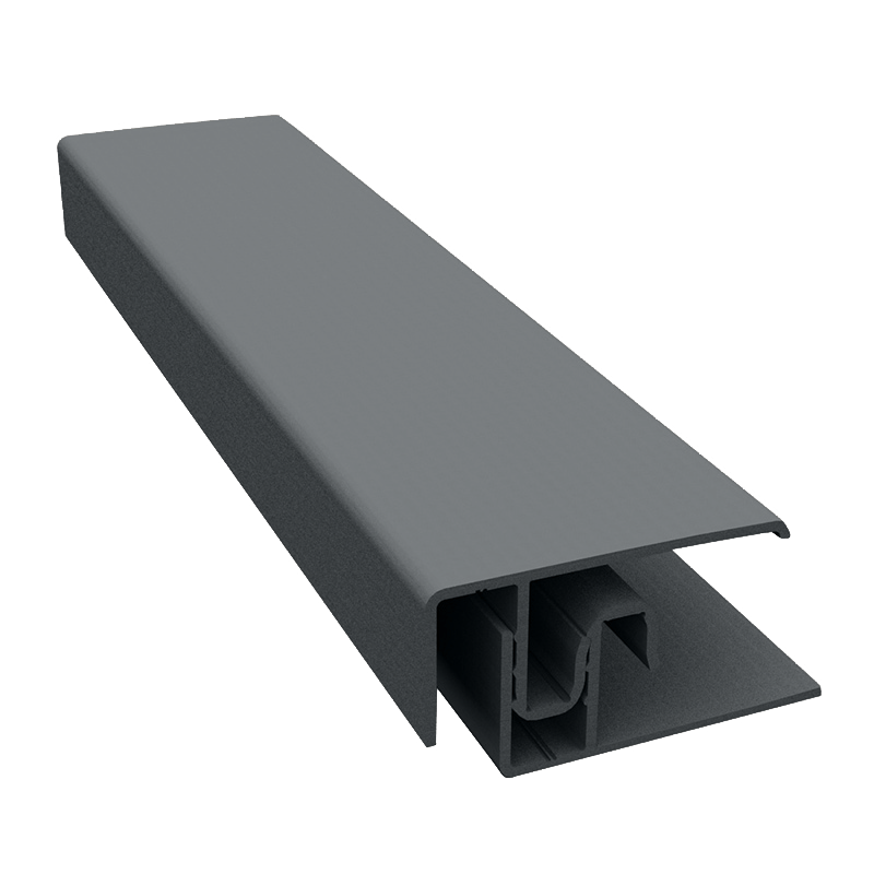 Duraklad Woodland Timber 2-Part Edge Trim 3m in Anthracite Grey