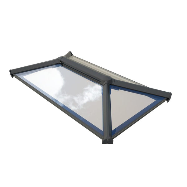 uPVC flat roof lantern 1m x 2m Anthracite Grey on Anthracite Grey image 1