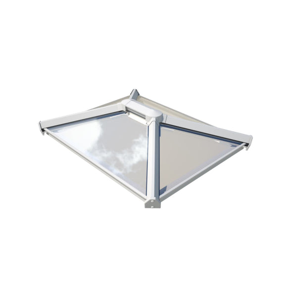 uPVC flat roof lantern 1m x 2m White image 1