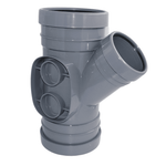 Aquaflow 160mm-110mm Triple Socket Reducer Tee 135°