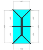 uPVC flat roof lantern 1.5m x 3m Anthracite Grey on Anthracite Grey image 5