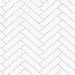 White Gloss Chevron Wall Panel 250mm x 2.6m x 8mm (Pack of 4)