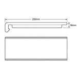 250x16mm fascia board drawing