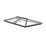 uPVC flat roof lantern 1m x 1.5m Anthracite Grey on White image 1