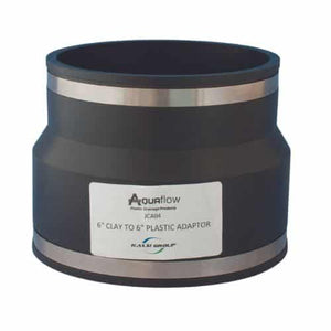 Aquaflow 6 Inch Clay to Plastic Adaptor