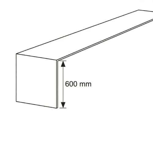 600mm Fascia Capping Board Joint - installed