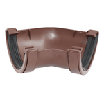 Brown Aquaflow Gutter Angle 150°