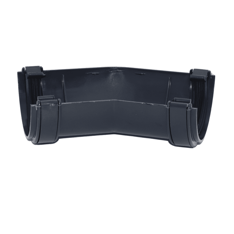 Anthracite Grey Aquaflow 112mm Half Round Gutter Angle 150°