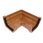 brown 90 degree ogee gutter angle