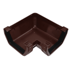Dark Brown Square Gutter Angle 90°