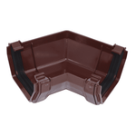 Dark Brown Square 120° Gutter Angle