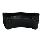 Black Square 150° Gutter Angle