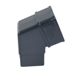 Light Grey Aquaflow Square 92.5° Offset Bend Downpipe