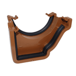 Aquaflow Right Hand Half Round To Ogee Adaptor - Light Oak