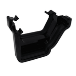 black Aquaflow 130mm Right Hand Ogee Square Gutter Adaptor