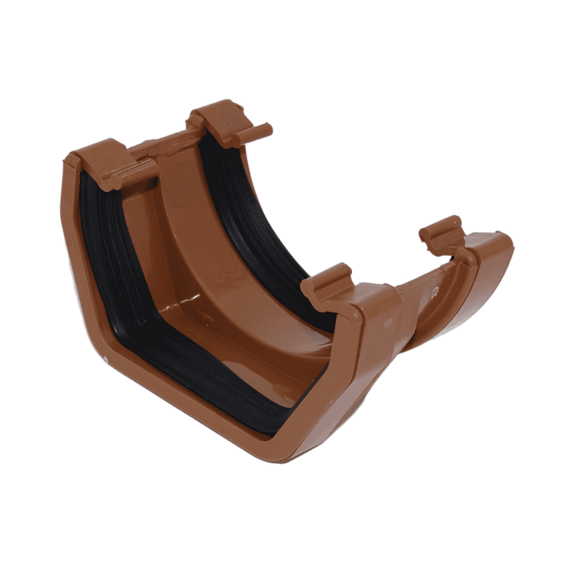 Brown Aquaflow 114mm Square To Round Gutter Adaptor