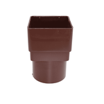 Brown Aquaflow Plastic Square to Round Gutter Adaptor