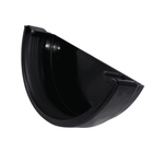 Black Aquaflow 170mm Half Round External Stop End