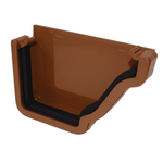 light brown Aquaflow Right Hand Klassic 130mm External Ogee Stop End
