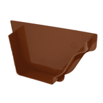 Light brown Aquaflow 130mm Right Hand Internal Ogee Stop End