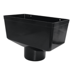 Black Aquaflow Plastic 110mm Hopper